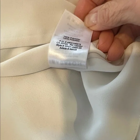 Babaton Cream long sleeve V neck Blouse - Picture 6 of 6